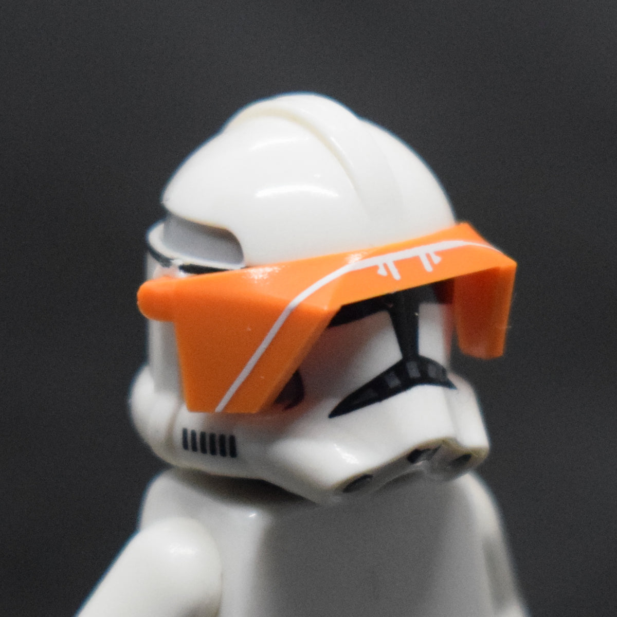 CloneArmyCustoms P1 White Print Orange Visor