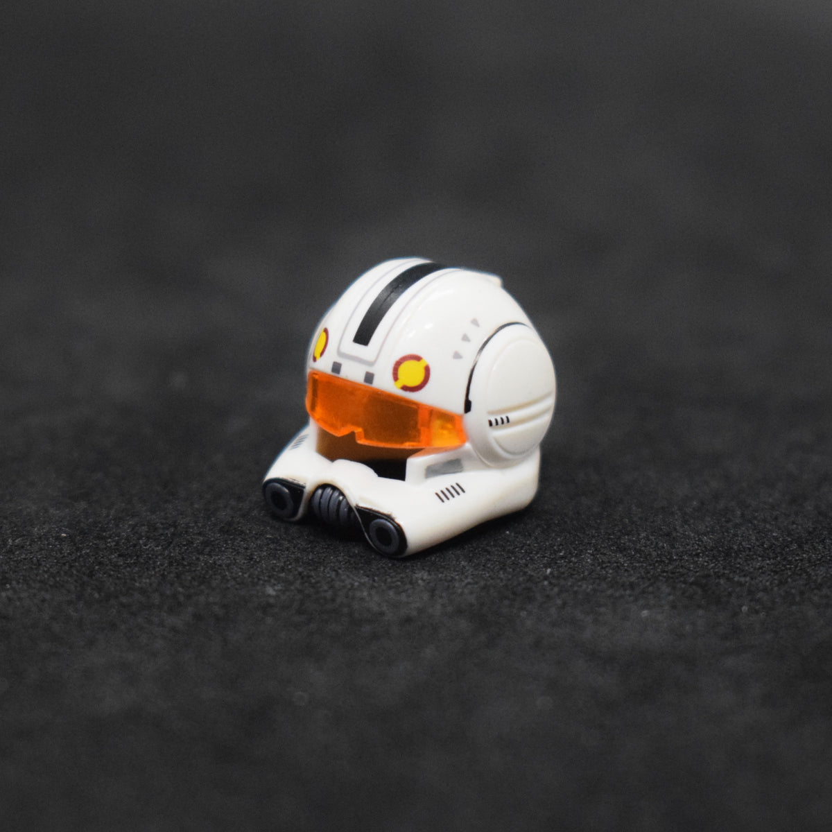 CloneArmyCustoms ARC Pilot Open Circle Orange Visor Helmet (Pad Printed)