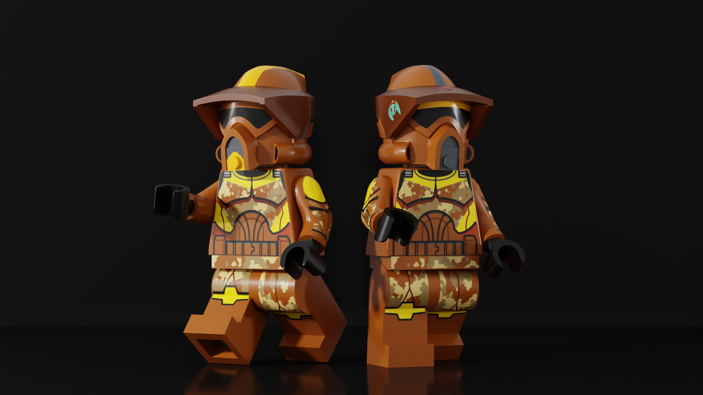 SandstormCustoms Geonosis ARF Boil and Waxer Figure Bundle PREORDER (Pad Printed)