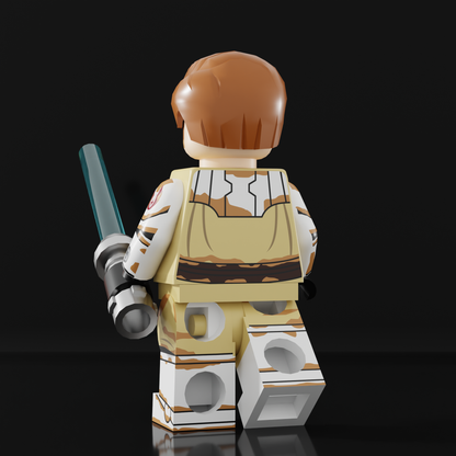 SandstormCustoms Geonosis Obi-Wan Figure PREORDER (Pad Printed)