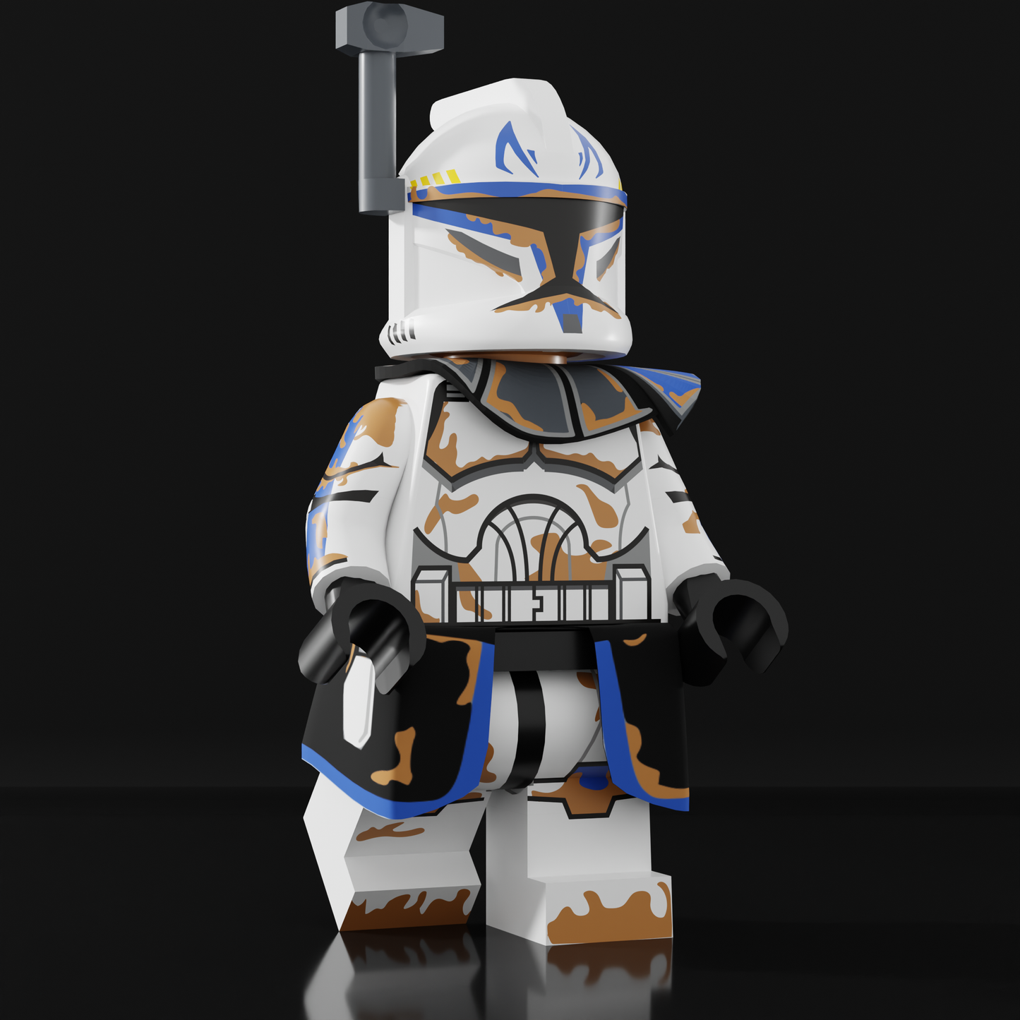 SandstormCustoms Geonosis Captain Rex Figure PREORDER (Pad Printed)