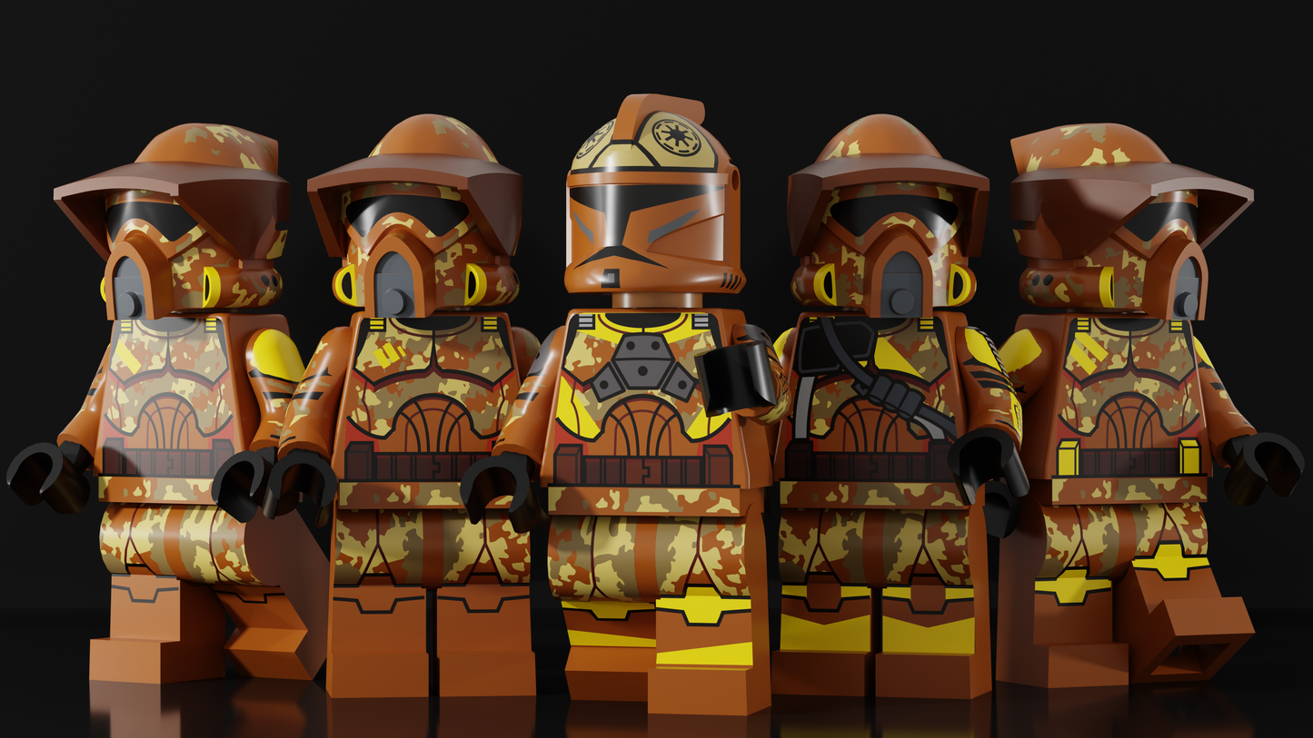 SandstormCustoms Geonosis Wave 2 Figure Bundle PREORDER (Pad Printed)