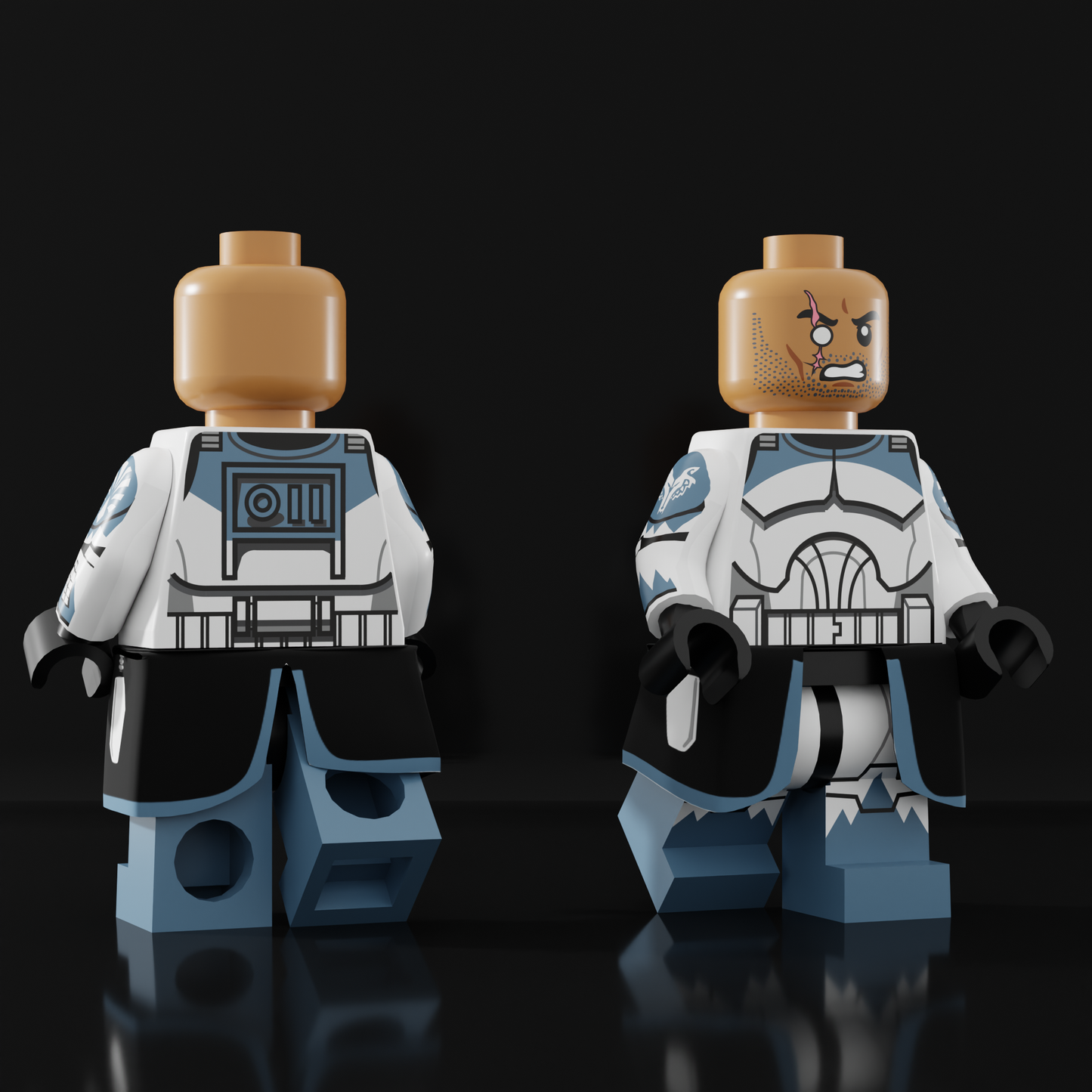 SandstormCustoms AP1 Commander Wolffe Figure PREORDER (Pad Printed)